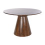 DKD Home Decor Table de Salle à Manger Brun foncé en Bois de Manguier 120 x 120 x 76 cm