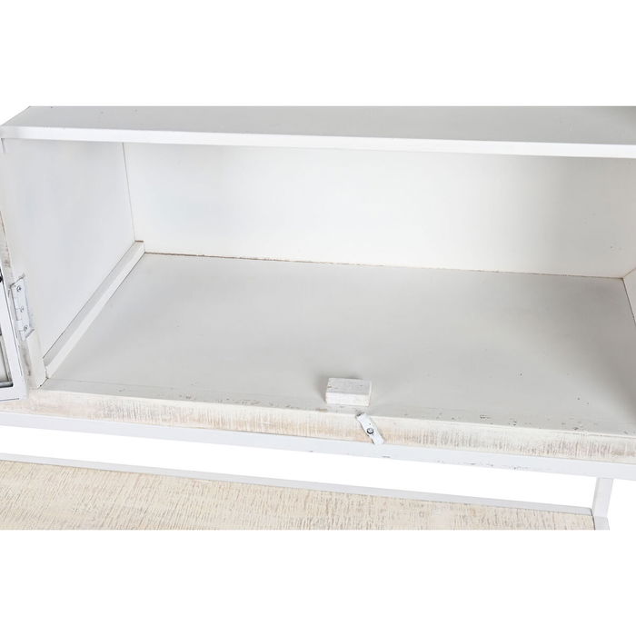 Étagère DKD Home Decor Blanc Noir Métal Bois de manguier 170 x 45 x 200 cm