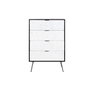 Caisson à Tiroirs DKD Home Decor 70 x 40 x 105 cm Blanc Brun foncé Bois de manguier