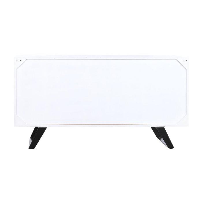 Buffet DKD Home Decor Blanc Brun foncé Bois de manguier 150 x 40 x 80 cm