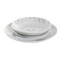 Service de Vaisselle DKD Home Decor Porcelaine Rose Blanc 27 x 27 x 3 cm 18 Pièces