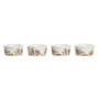 DKD Home Decor Ensemble à apéritif Cottage Maisons Bleu Multicouleur