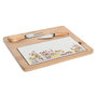 DKD Home Decor Ensemble à apéritif Cottage Rouge Blanc Multicouleur, 24,5 x 20 x 1,2 cm