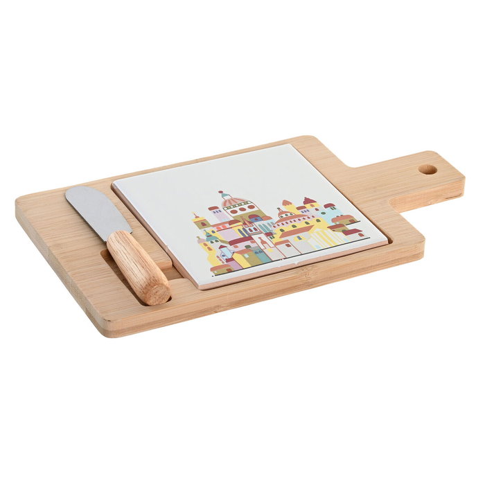 DKD Home Decor Ensemble à apéritif Naturel Rouge Multicouleur Grès Maison Cottage DKD Home Decor Ensemble à apéritif Naturel Rouge Multicouleur Grès Maison Cottage