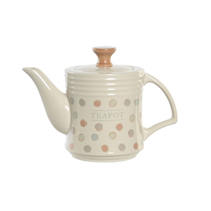 Théière DKD Home Decor Beige Grès 1 L Théière DKD Home Decor Beige Grès 1 L