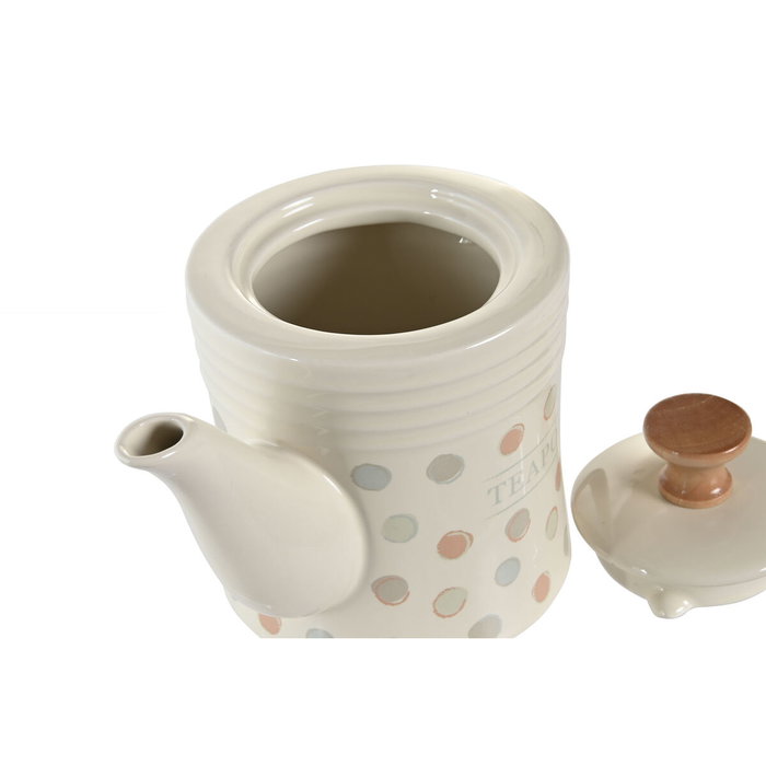 Théière DKD Home Decor Beige Grès 1 L Théière DKD Home Decor Beige Grès 1 L