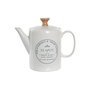 Théière DKD Home Decor Blanc Grès 1 L
