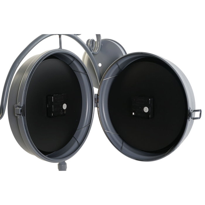 Horloge Murale DKD Home Decor 43 x 14,5 x 47 cm Verre Gris Doré Fer Traditionnel (2 Unités) Horloge Murale DKD Home Decor 43 x 14,5 x 47 cm Verre Gris Doré Fer Traditionnel (2 Unités)