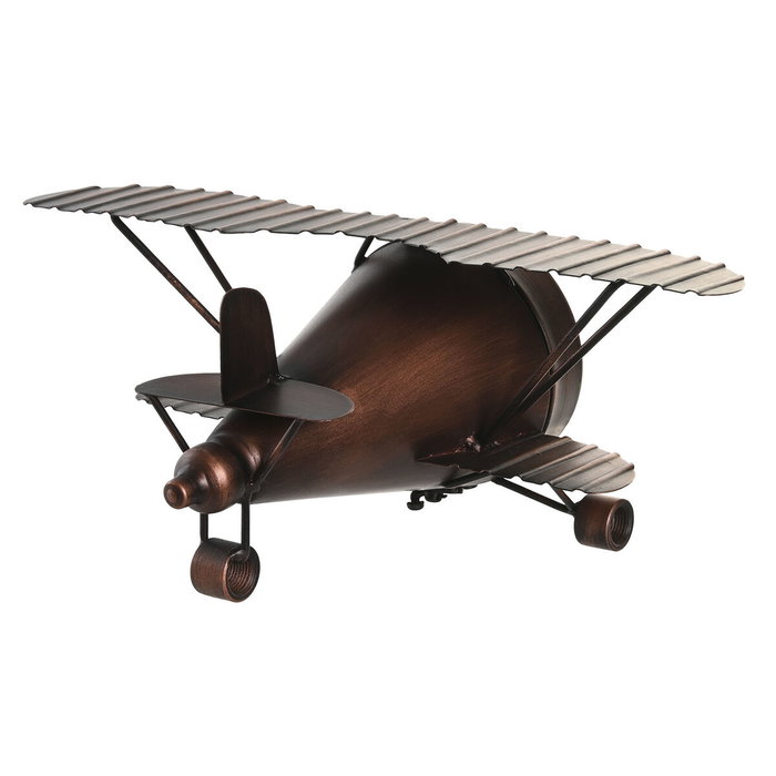 Horloge de table DKD Home Decor Doré Argenté Avion (2 Unités) Horloge de table DKD Home Decor Doré Argenté Avion (2 Unités)