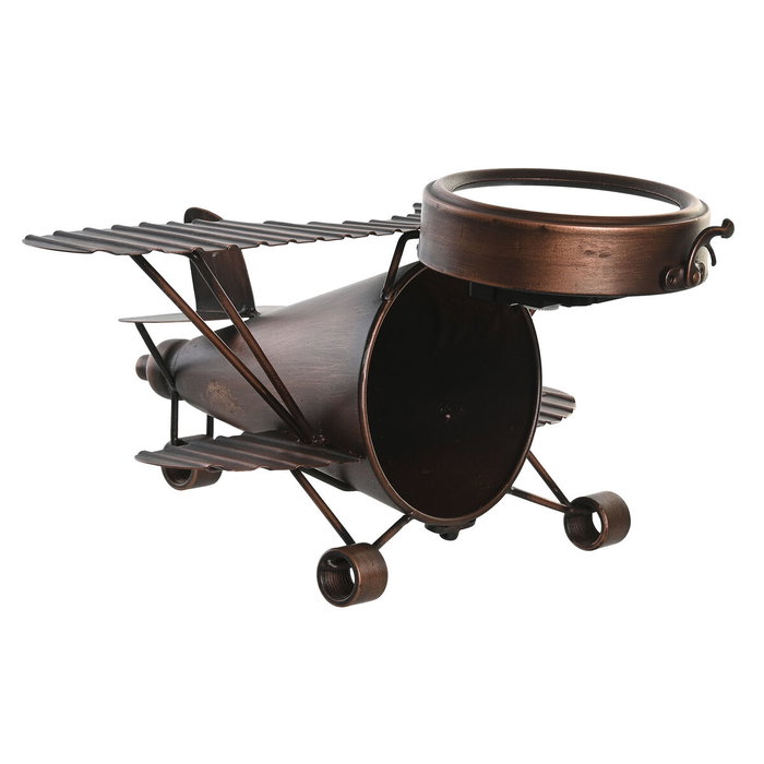 Horloge de table DKD Home Decor Doré Argenté Avion (2 Unités) Horloge de table DKD Home Decor Doré Argenté Avion (2 Unités)