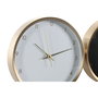 Horloge de table DKD Home Decor Blanc Noir Doré Femme (2 Unités)