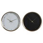 Horloge de table DKD Home Decor Blanc Noir Doré Femme (2 Unités)