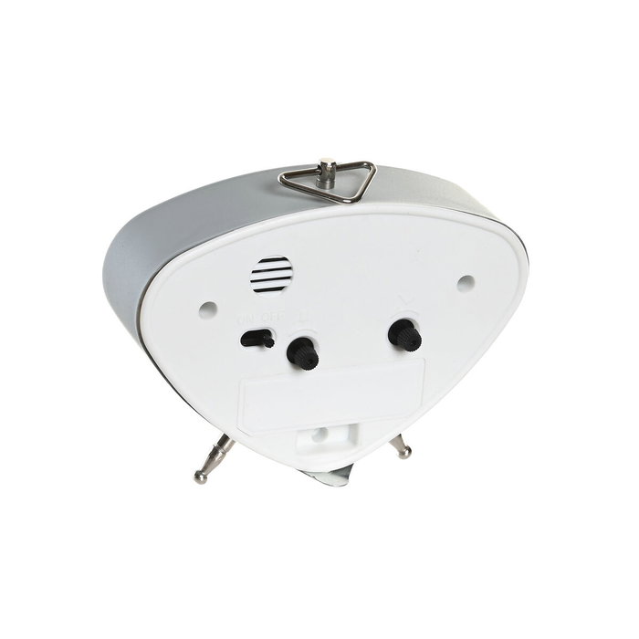 Réveil DKD Home Decor Bleu Blanc Gris PVC Métal Vintage 11,5 x 4 x 10 cm (3 Unités)