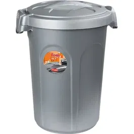 Kerbl - Conteneur à aliments Tom pour chien - 46 litres (16kg) - En PVC robuste apte au contact alimentaire - 44.5x40x61 cm - Gris
