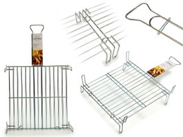 La Dehesa Grille Double Zinc 40 x 40 cm, Set de 5, Argenté