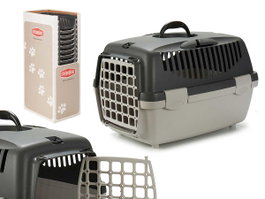 STEFANPLAST Transportin en plastique gris anthracite et gris clair