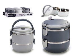 KINVARA Boîte à pain double 1500 ml - Assortiment de 3 couleurs