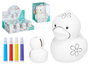 PINCELLO Hucha Patito en Céramique Blanche avec 4 Marqueurs