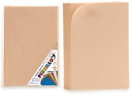 PINCELLO Jeu de 10 feuilles en mousse EVA couleur carne 45x65cm