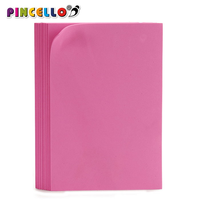 Pincello Jeu de 10 Feuilles Gommettes Eva Rose 20 x 30 cm (Set de 24)