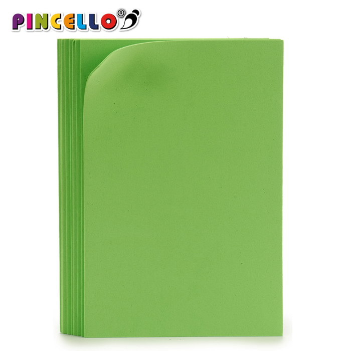 Pincello Lot de 10 Feuilles de Mousse EVA Verte 20x30 cm (Set de 24)