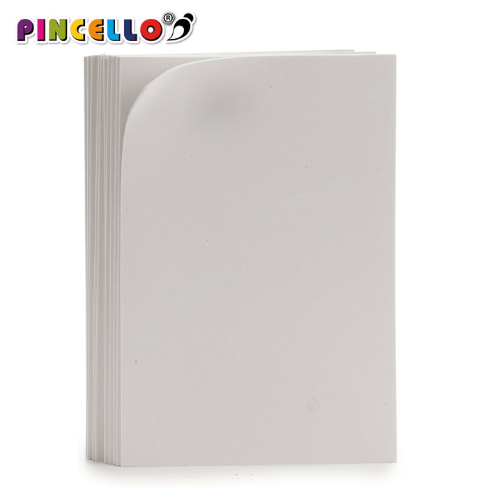 Pincello Lot de 10 feuilles de mousse EVA blanc 20x30 cm (Set de 24)