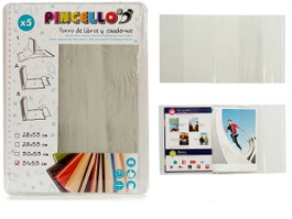 PINCELLO Set de 36 couvertures autocollantes pour livres 31x53cm