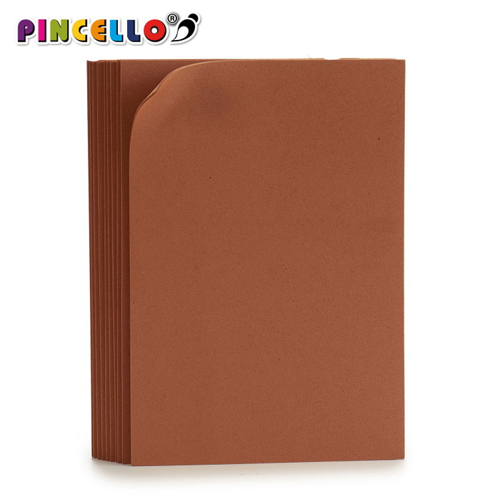 Pincello Lot de 10 feuilles de mousse EVA marron 20 x 30 cm (Set de 24) Pincello Lot de 10 feuilles de mousse EVA marron 20 x 30 cm (Set de 24)