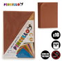 Pincello Lot de 10 feuilles de mousse EVA marron 20 x 30 cm (Set de 24)