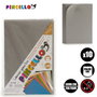 Pincello Lot de 10 Feuilles Gommées EVA Grises 20x30 cm (Set de 24)