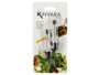 Kinvara Set de 2 Distributeurs Métal Allongé Noir 9 x 18.5 x 2.5 cm Acier (Set de 36)