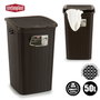 Stefanplast Pongotodo Elegance 50L Boîte de Rangement Plastique Marron Chocolat 36,5x54,5x38cm (Set de 6)