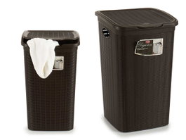 Stefanplast Pongotodo Elegance 50L Boîte de Rangement Plastique Marron Chocolat 36,5x54,5x38cm (Set de 6)