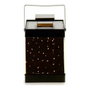 GIFTDECOR Farol en métal noir avec 10 LED et effet miroir