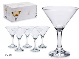 Pasabahce – Lot de 6 verres Martini Bistro 190 ml, transparent, verre, 33 x 15 x 22 cm (Set de 4)