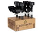 IBERGARDEN Balise Solaire Plastique Articulée Noire 12x26x5 cm LED IP44 (Set de 24)