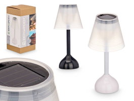 Ibergarden Lampe Solaire de Table Plastique Blanc Noir 9.4x20x9.4 cm avec Pile Ni-MH (Set de 18)