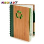 Pincello Carnet en bambou recyclé avec stylo 18x14 cm, assorti (Set de 24)