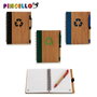Pincello Carnet Bambou Recyclé avec Stylo 12x16 cm Assortis (Set de 24)