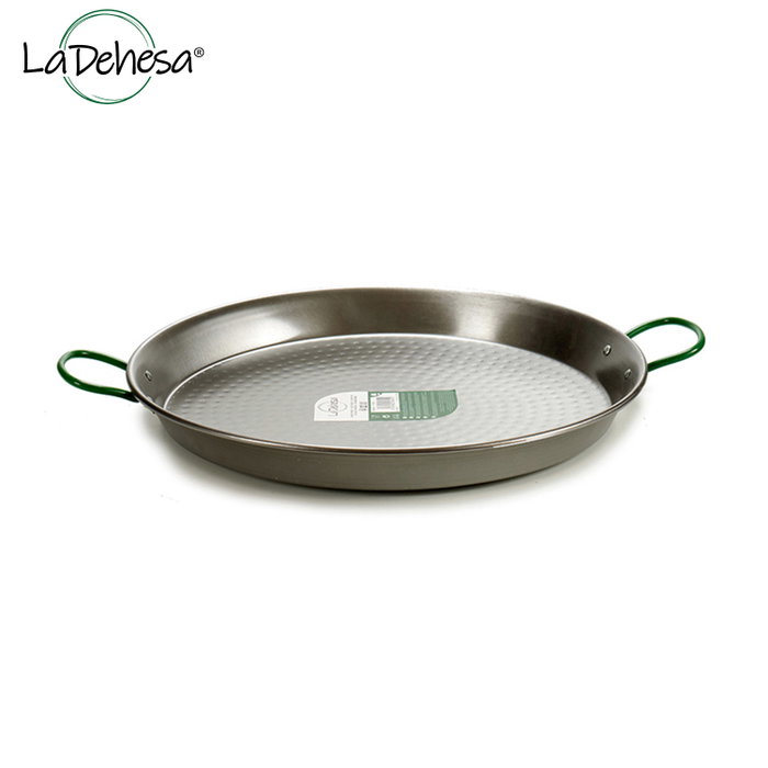 La Dehesa Paellera Acier Poli 34 cm 6 Rations avec 2 Poignées (Set de 6)
