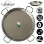 La Dehesa Paellera Polie Acier 80 cm 40 Rations pour Gaz et Bois