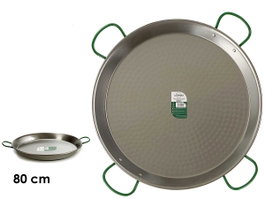 La Dehesa Paellera Polie Acier 80 cm 40 Rations pour Gaz et Bois