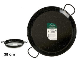 La Dehesa Poêle à Paella en Acier Émaillé 38 cm 8 Portions (Set de 6)