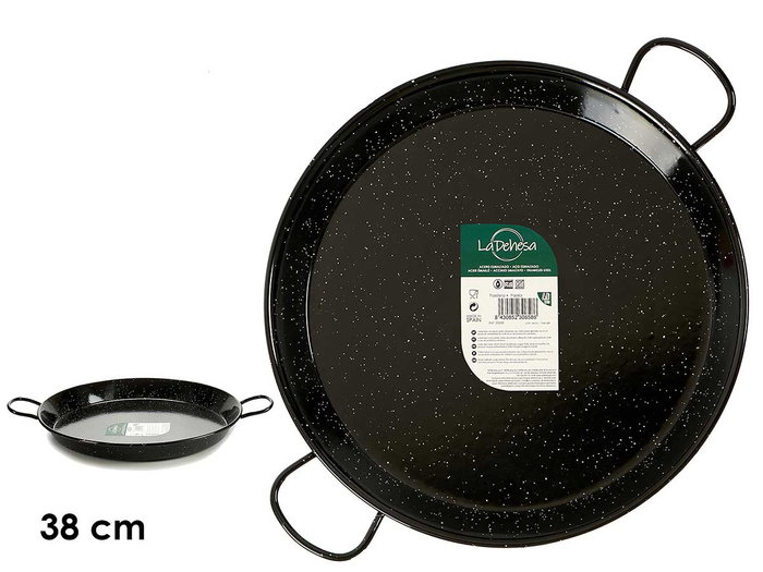 La Dehesa Poêle à Paella en Acier Émaillé 38 cm 8 Portions (Set de 6) La Dehesa Poêle à Paella en Acier Émaillé 38 cm 8 Portions (Set de 6)