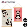 GIFTDECOR Tableau sur toile LIENZO PERGAMINO PANDA SUR2 33X54CM