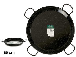 La Dehesa Paellera émaillée 80 cm - 40 portions Acier émaillé Noir