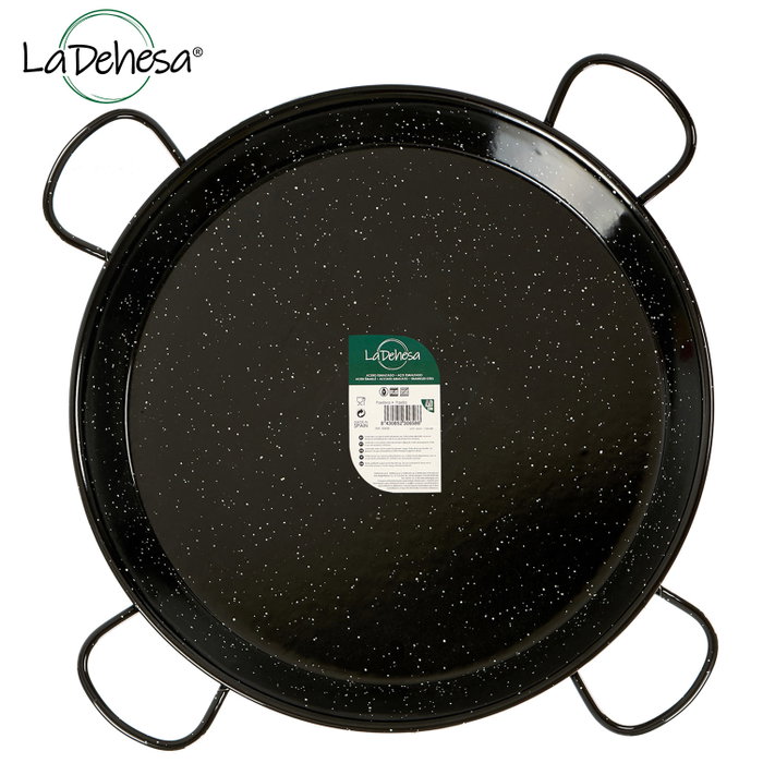 La Dehesa Paellera émaillée 80 cm - 40 portions Acier émaillé Noir