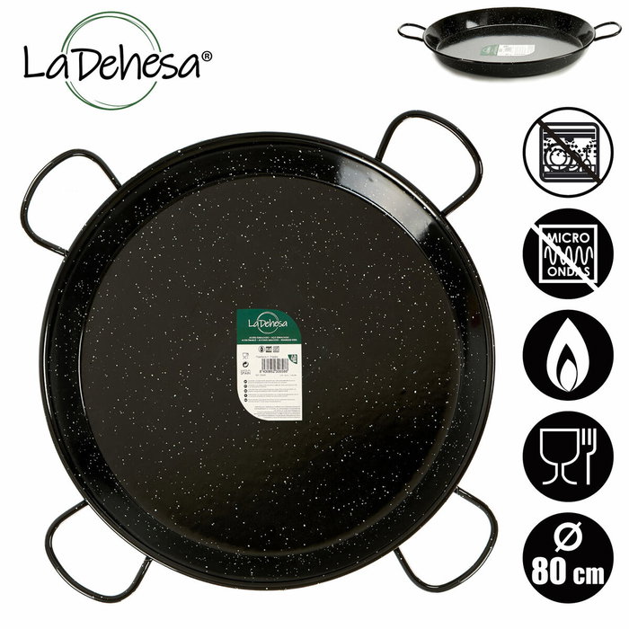 LA DEHESA Paellera Émaillée 80 cm - 40 Portions