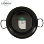 La Dehesa Poêle Creuse Émaillée avec Ansas 32 cm Acier Émaillé Noir (Set de 6)