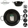 La Dehesa Poêle Creuse Émaillée avec Ansas 32 cm Acier Émaillé Noir (Set de 6)